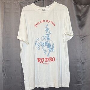 The Laundry Room White Not My Last Rodeo Graphic Tee